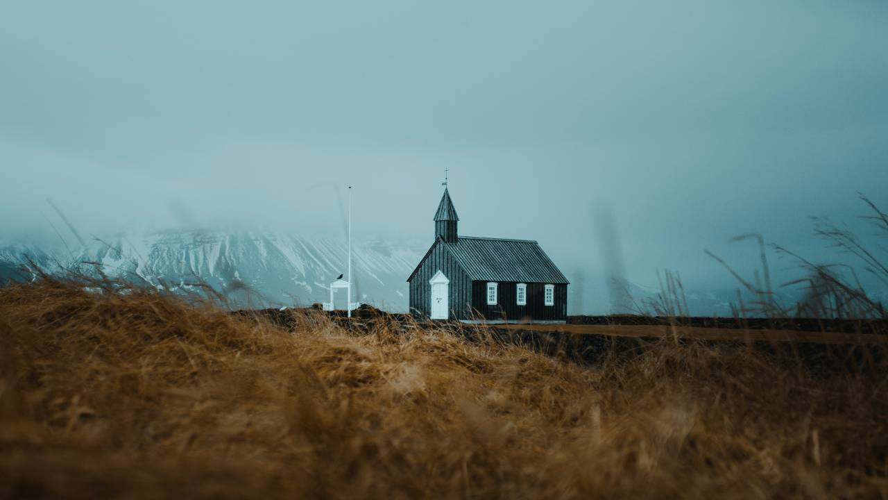 A remote Icelandic church 