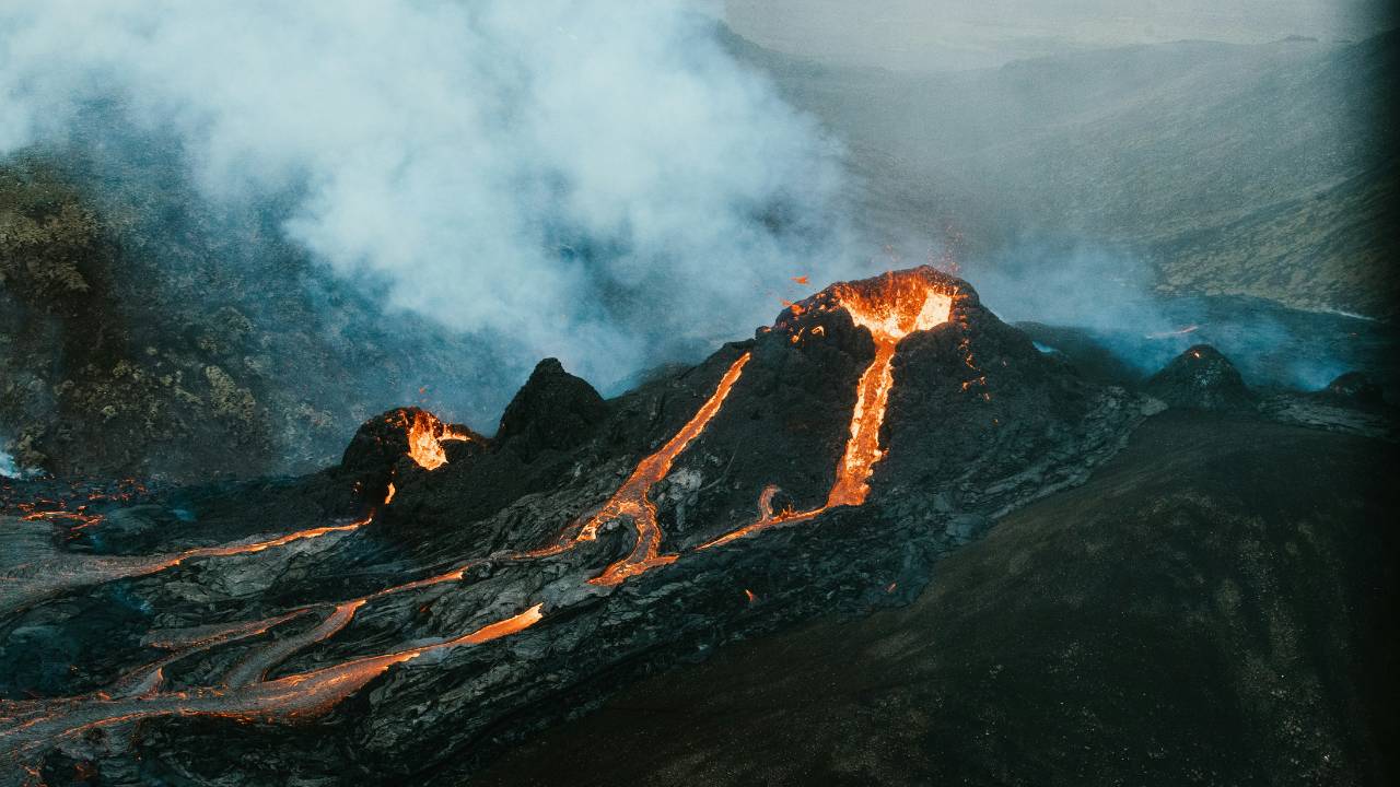 The volcanic scenery of Iceland